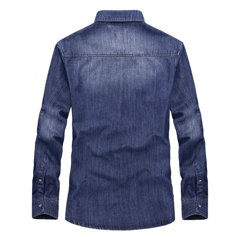 Camisa Jeans Masculina Slim Fit 286