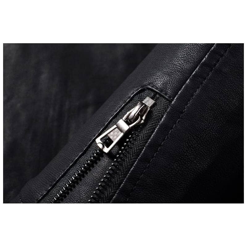 Jaqueta De Couro Masculina Slim Moderna 013 Loja Multitare