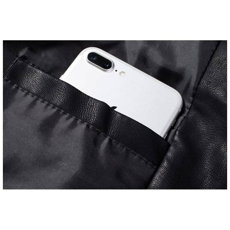 Jaqueta De Couro Masculina Slim Moderna 013 Loja Multitare