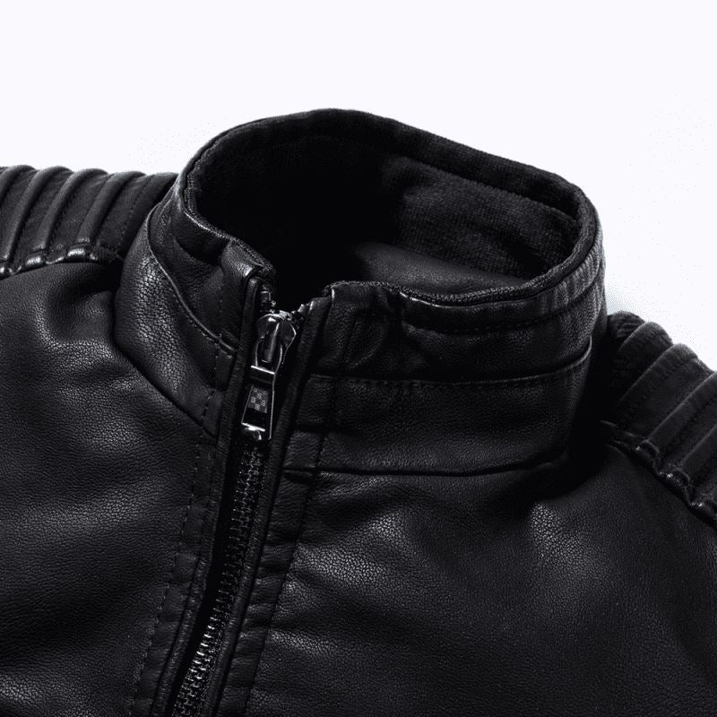 Jaqueta De Couro Masculina Slim Moderna 013 Loja Multitare