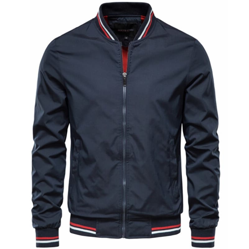 Jaqueta Masculina Bomber Zíper Azul Marinho / P 258