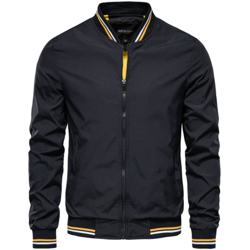 Jaqueta Masculina Bomber Zíper Preto / P 258
