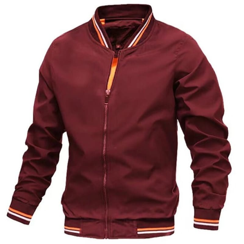 Jaqueta Masculina Bomber Zíper Vermelho / P 258
