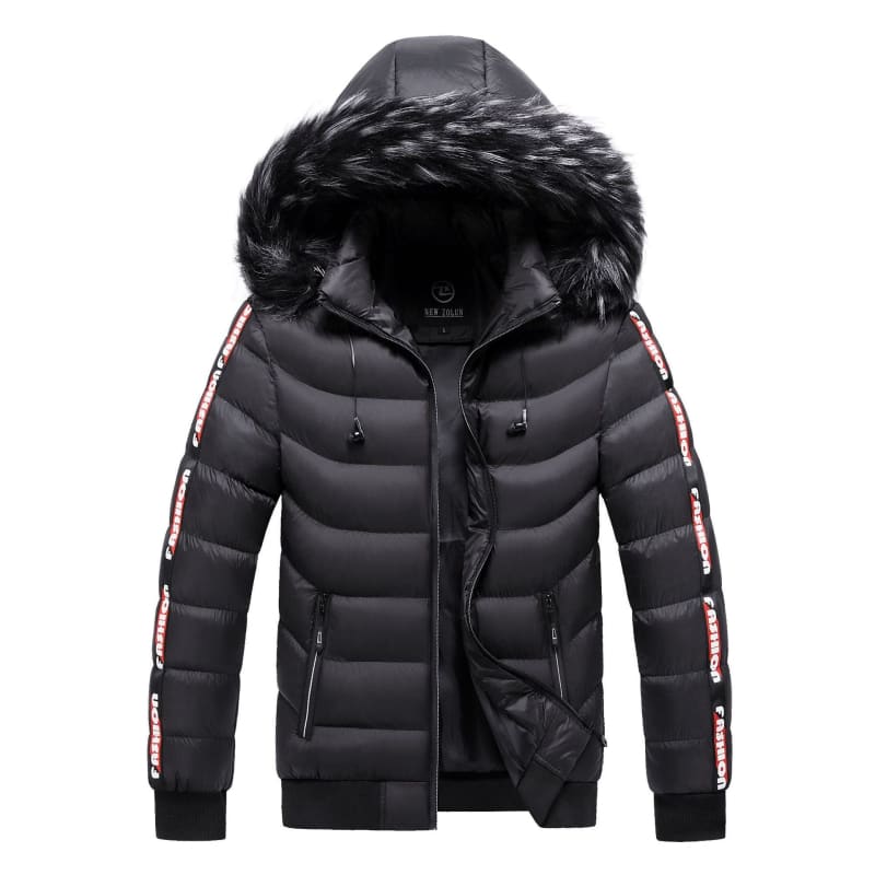 Jaqueta Puffer Masculina Estilosa Preto / P 237