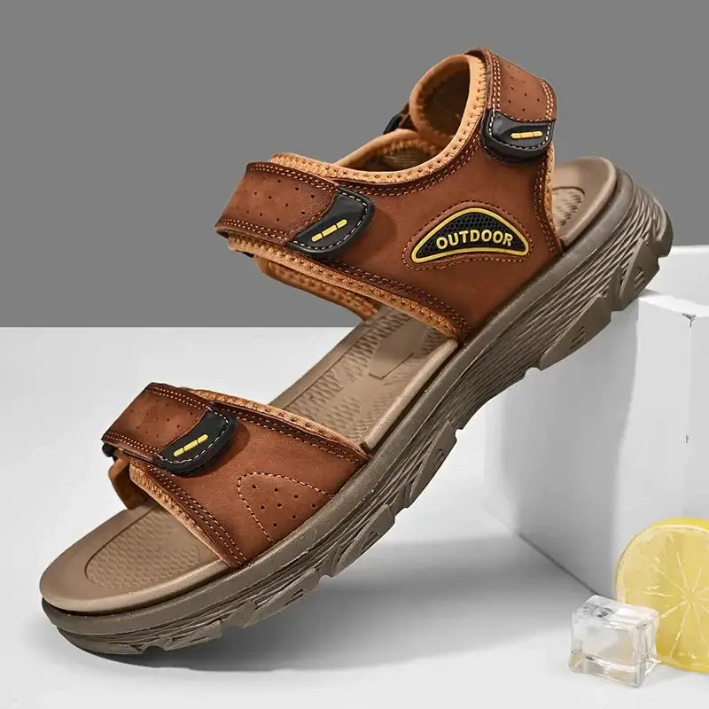 Sandália Masculina Confortável Antiderrapante Marrom / 37 295
