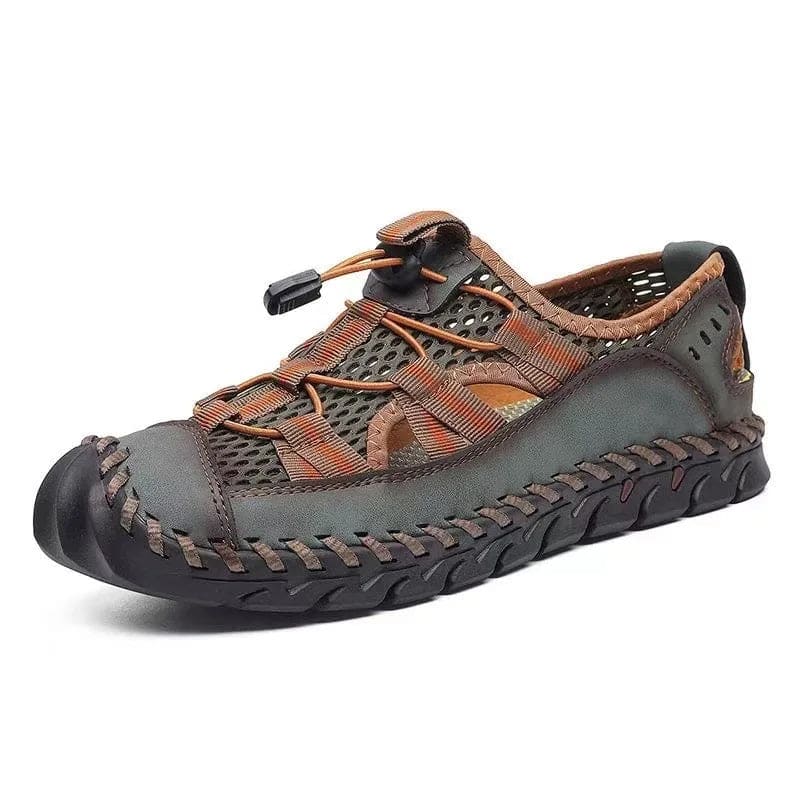 Sandália Masculina De Couro Antiderrapante 290