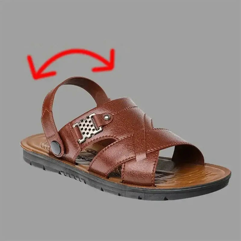 Sandália Masculina de Couro Premium 401