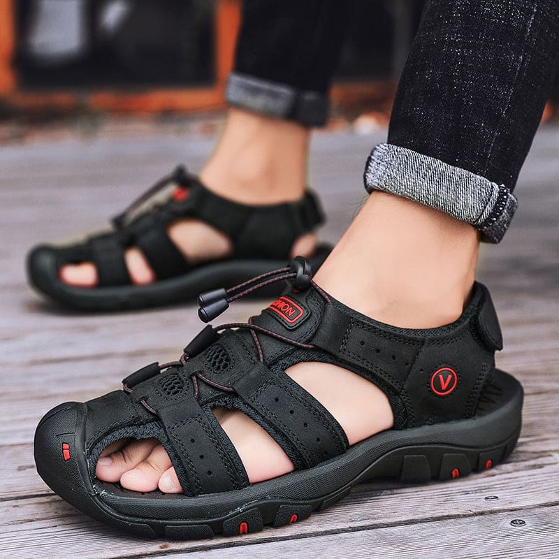 Sandalia Masculina Moderna Pegada Confort Preto / 37 113