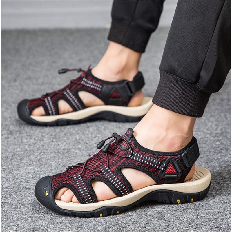 Sandalia Masculina Moderna Pegada Confort Vermelho / 37 113