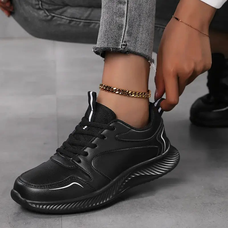 Tênis Feminino Para Caminhada Preto / 34 026