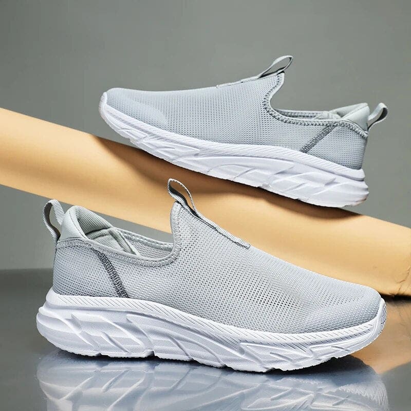 Tênis Masculino Para Caminhada Cinza Claro / 37 280