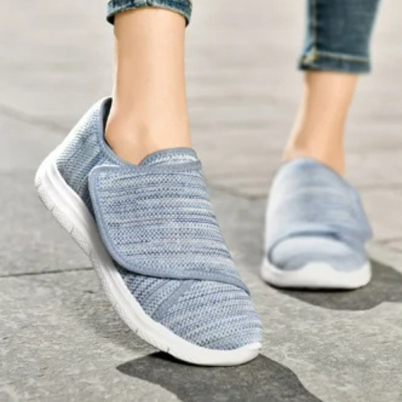 Tênis Ortopédico Feminino Para Caminhada Azul / 34 569