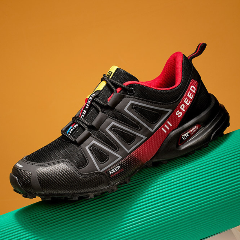 Tênis Ortopédico Masculino Esportivo Para Caminhada Vermelho / 37 606