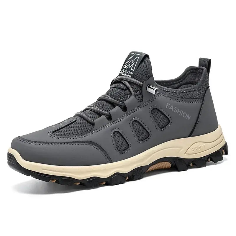 Tênis Ortopédico Masculino Para Caminhada Ultra Conforto Cinza / 37 610