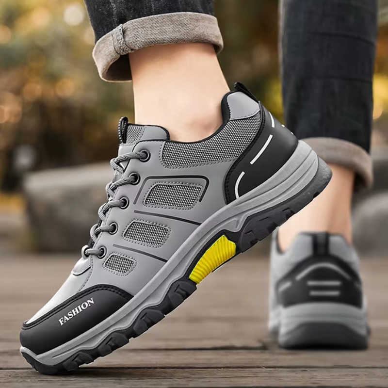 Tênis Ortopédico Masculino Para Caminhada Ultra Conforto Cinza / 37 614