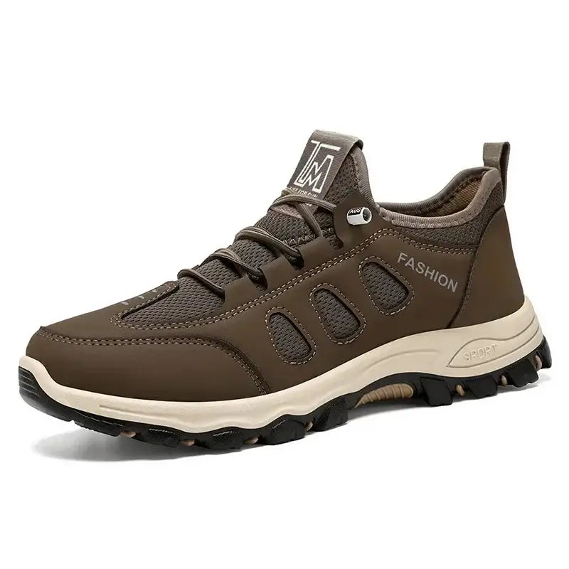 Tênis Ortopédico Masculino Para Caminhada Ultra Conforto Marrom / 37 610