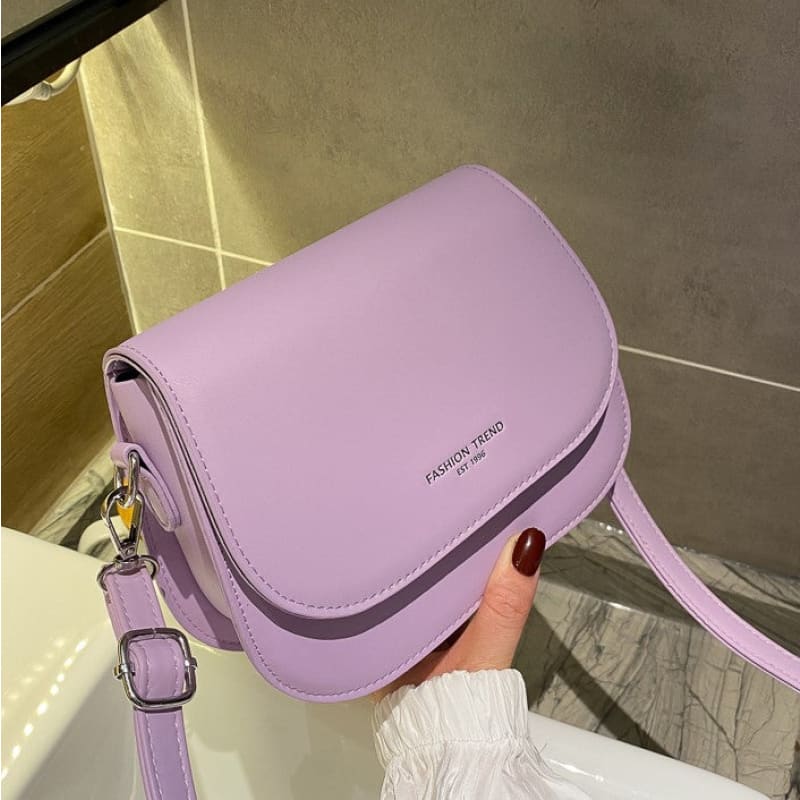 Bolsa Feminina Transversal Italiana Roxo 136