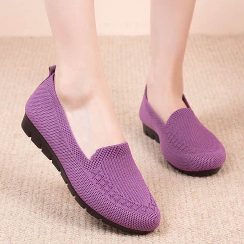 Sapatilha Feminina Confortável Roxo / 33 156