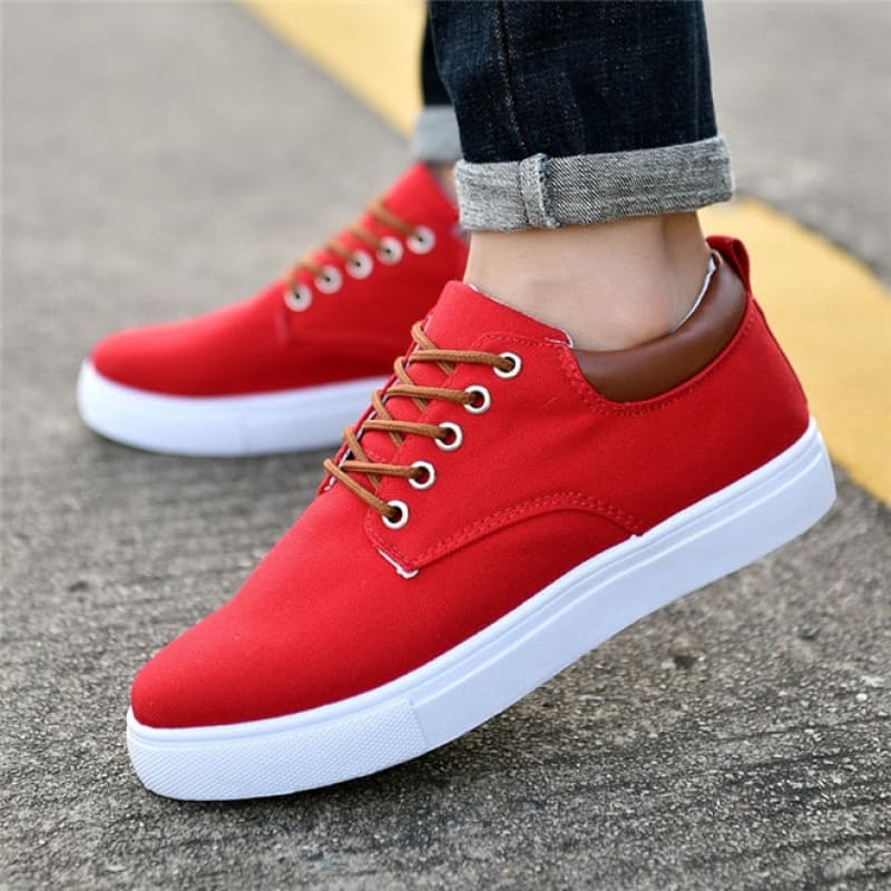 Tênis Casual Masculino Vermelho / 37 171