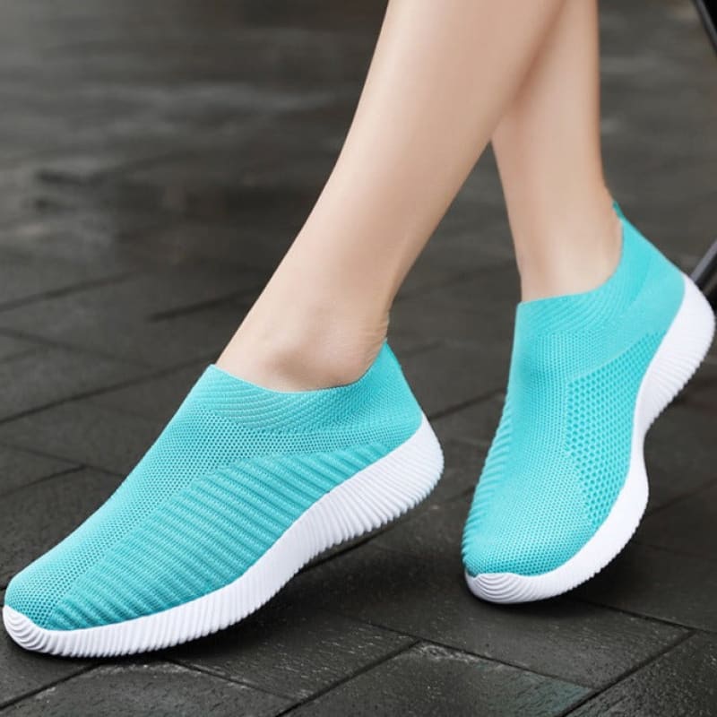 Tênis Feminino Ortopédico Confort Max Azul / 34 Entrega Grátis Com Garantia Exclusiva 089