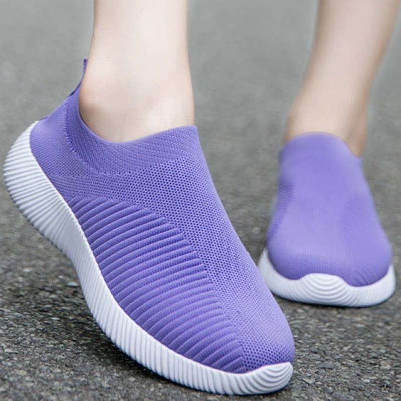 Tênis Feminino Ortopédico Confort Max Roxo / 34 Entrega Grátis Com Garantia Exclusiva 089
