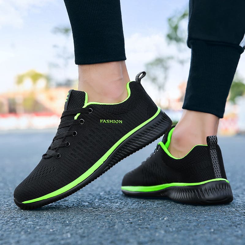Tênis Para Academia Masculino Preto / Verde 34 051