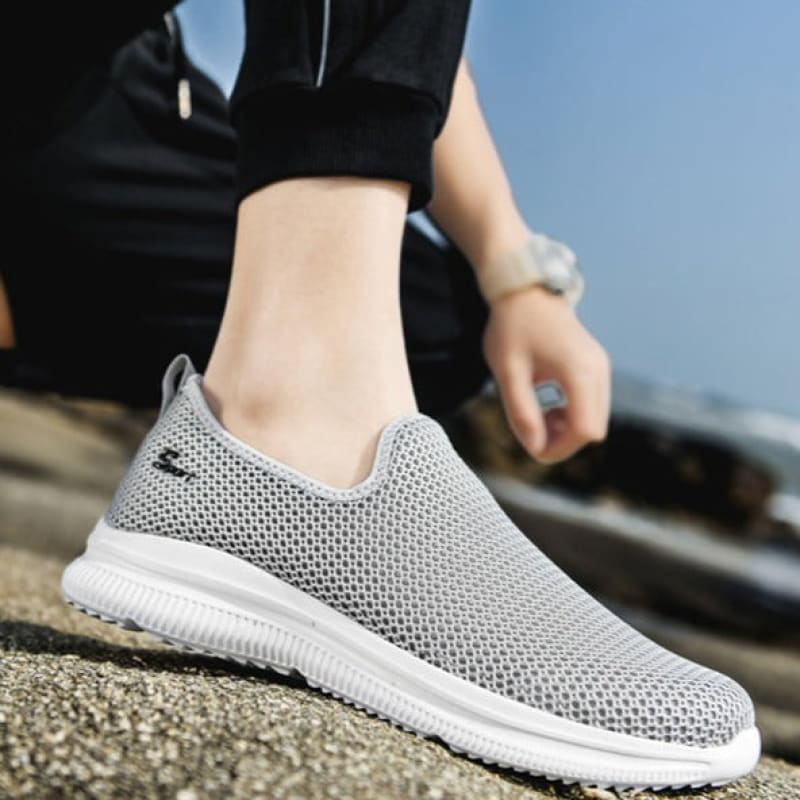 Tenis Para Caminhada Masculino Sport Cinza / 34 161