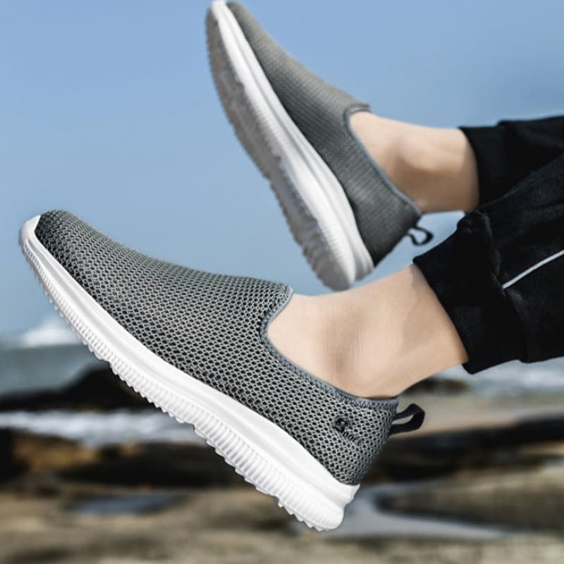 Tenis Para Caminhada Masculino Sport Cinza Escuro / 34 161