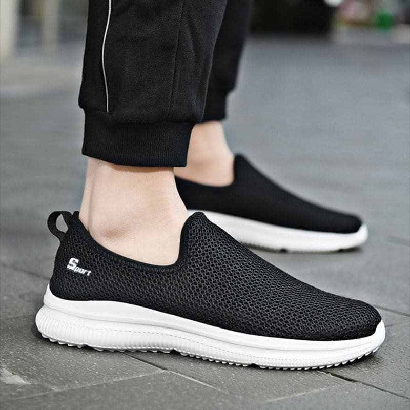 Tenis Para Caminhada Masculino Sport Preto / 34 161