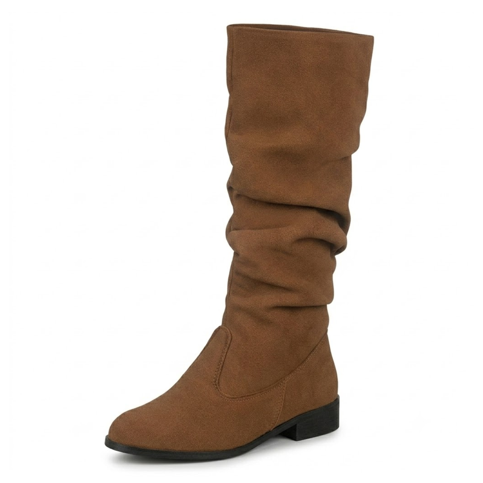 Bota Feminina Cano Médio de Camurça