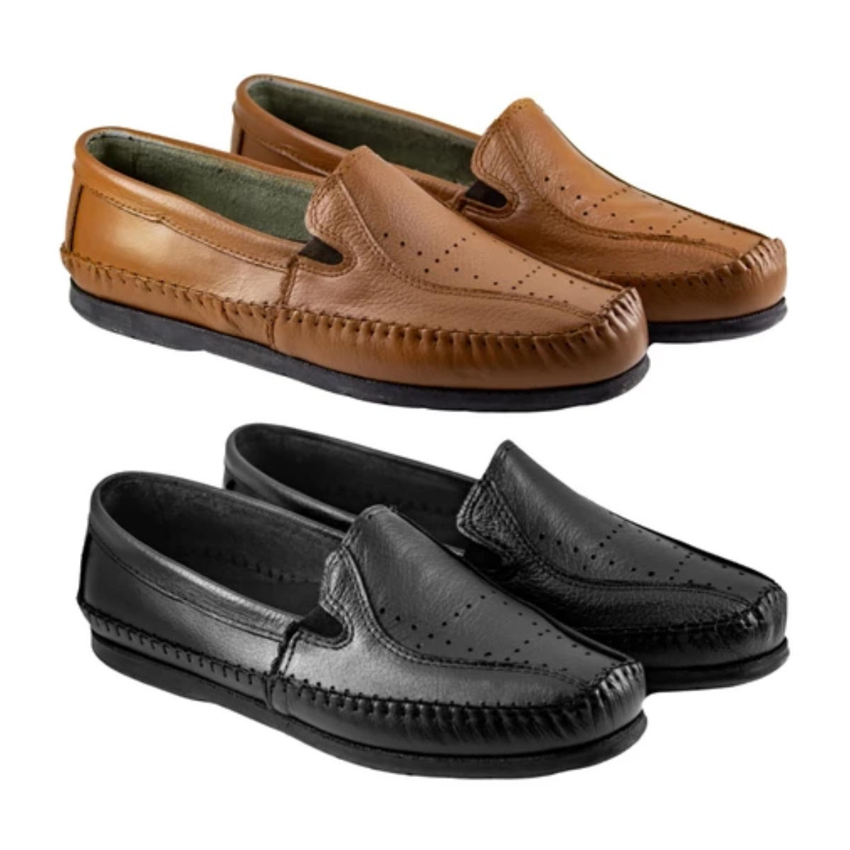 Kit 2 Tênis Ortopédico Masculino Slip On Confortável