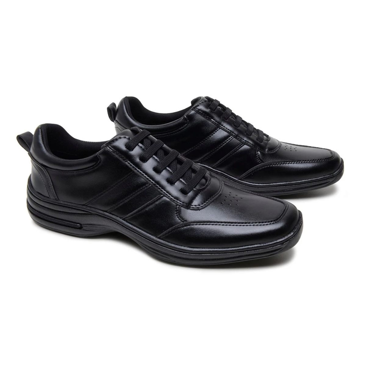 Tênis Masculino Confortável De Couro Legítimo