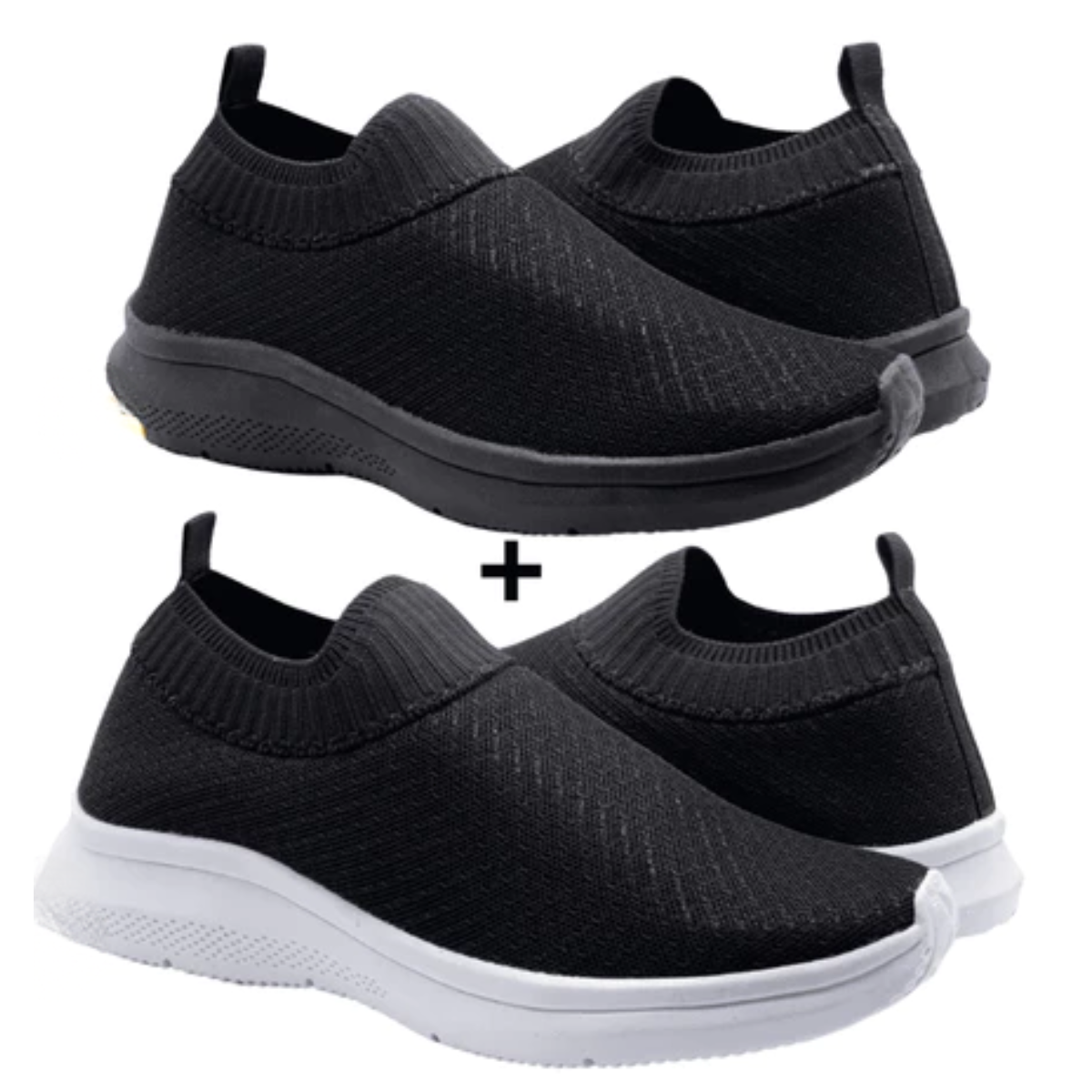 Kit 2 Tênis Ortopédico Masculino Slip On Confortável