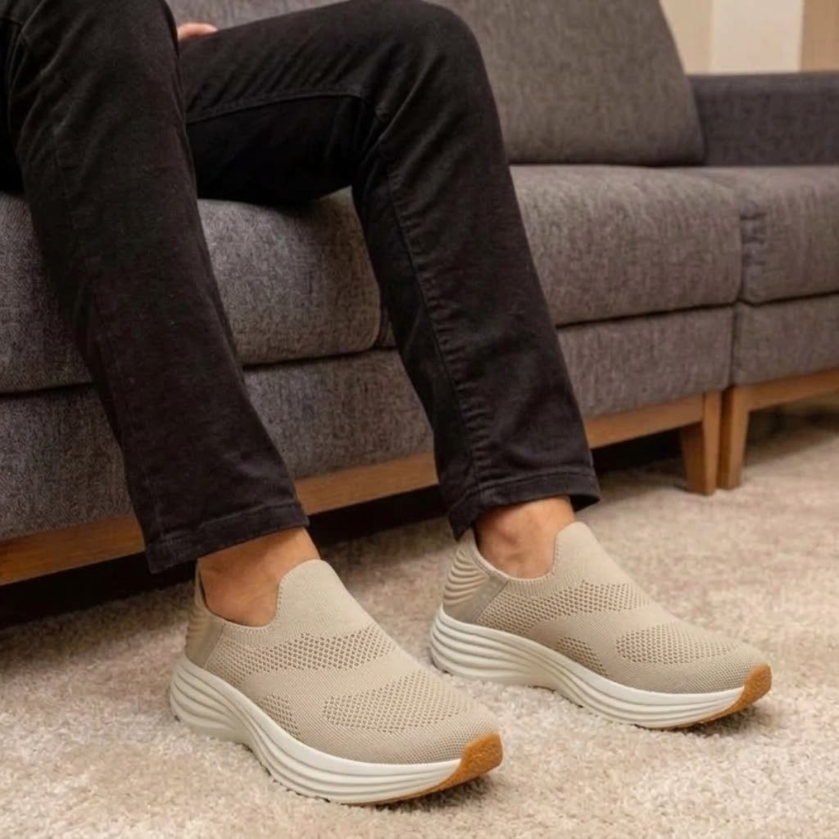 Tênis Slip On Ortopédico Masculino - CloudWalk