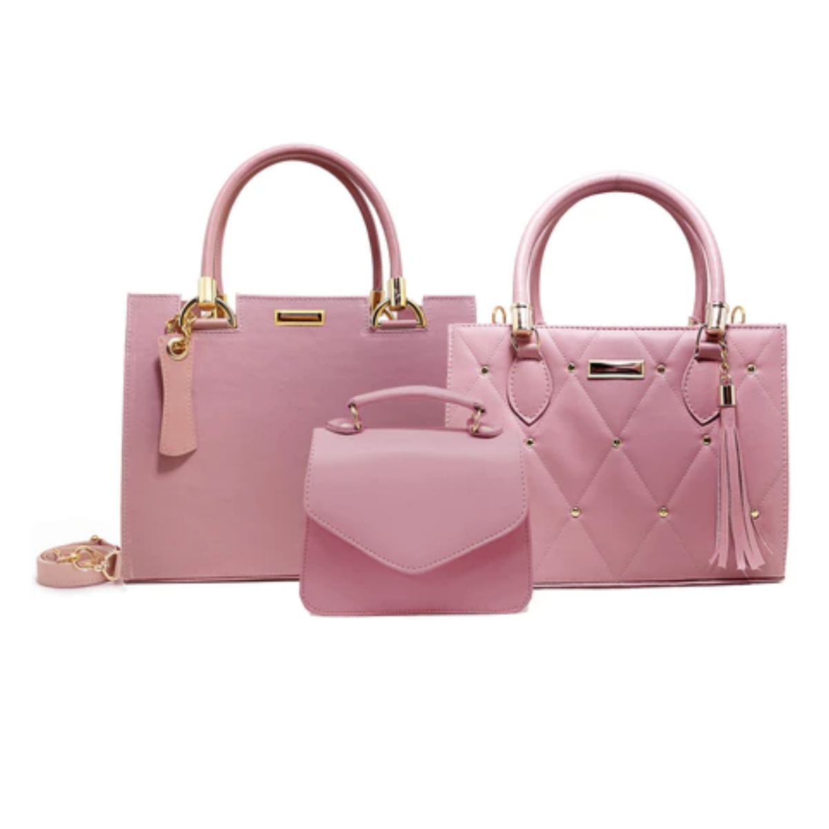 Kit Bolsa Feminina de Couro Gabriella