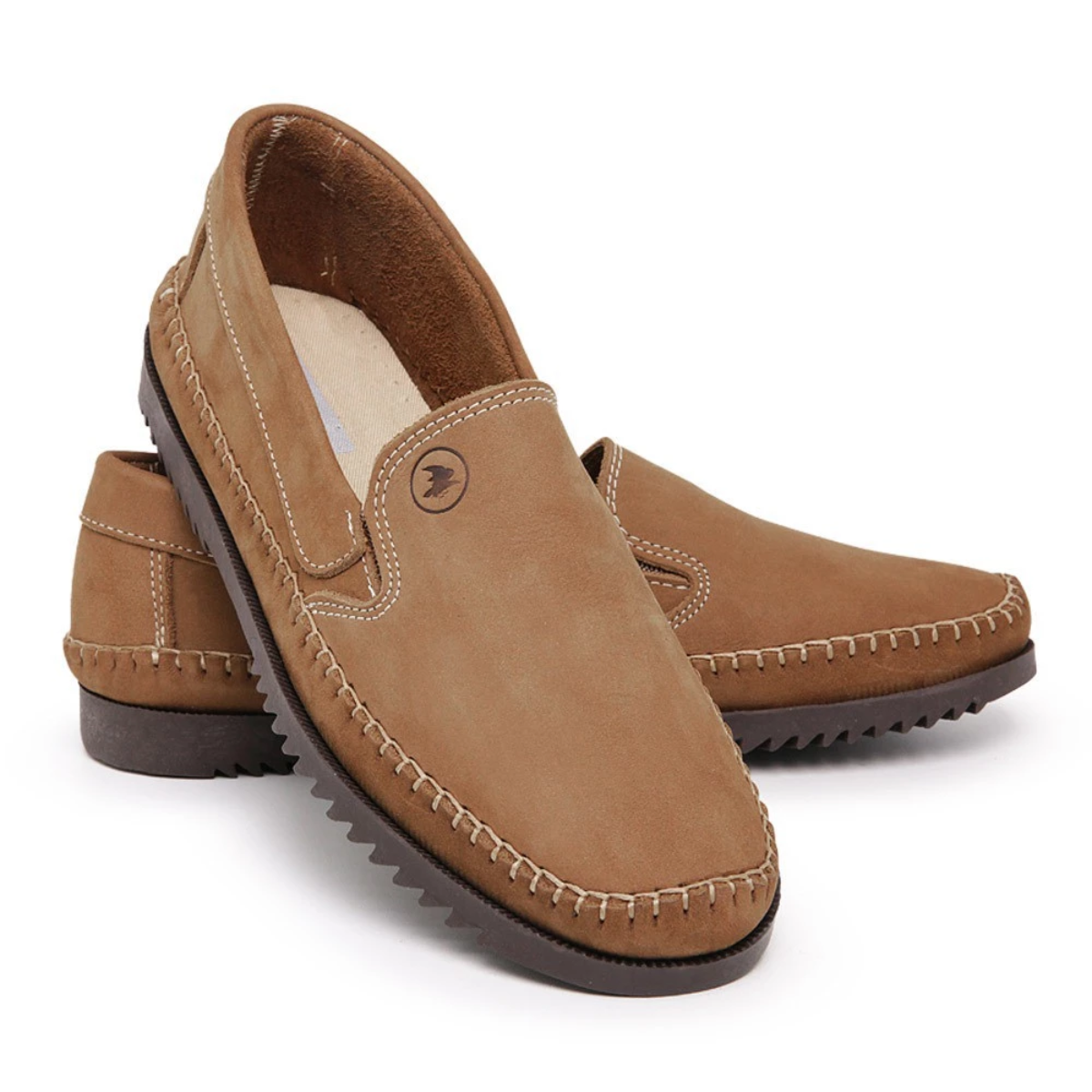 Tênis Masculino Slip On Confortável De Couro
