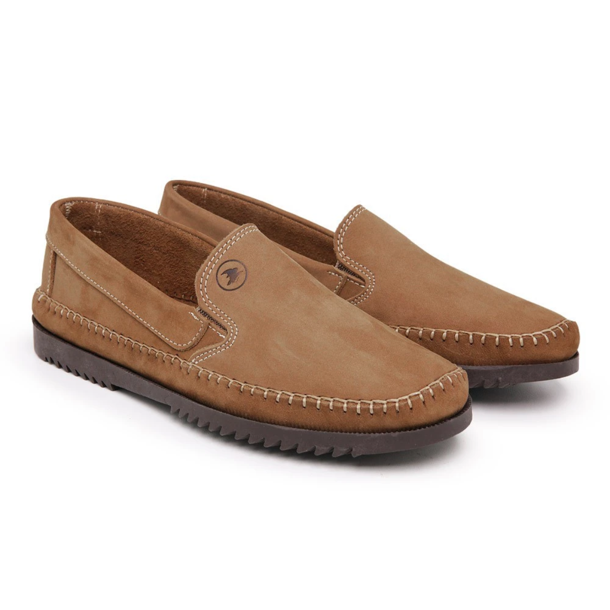 Tênis Masculino Slip On Confortável De Couro