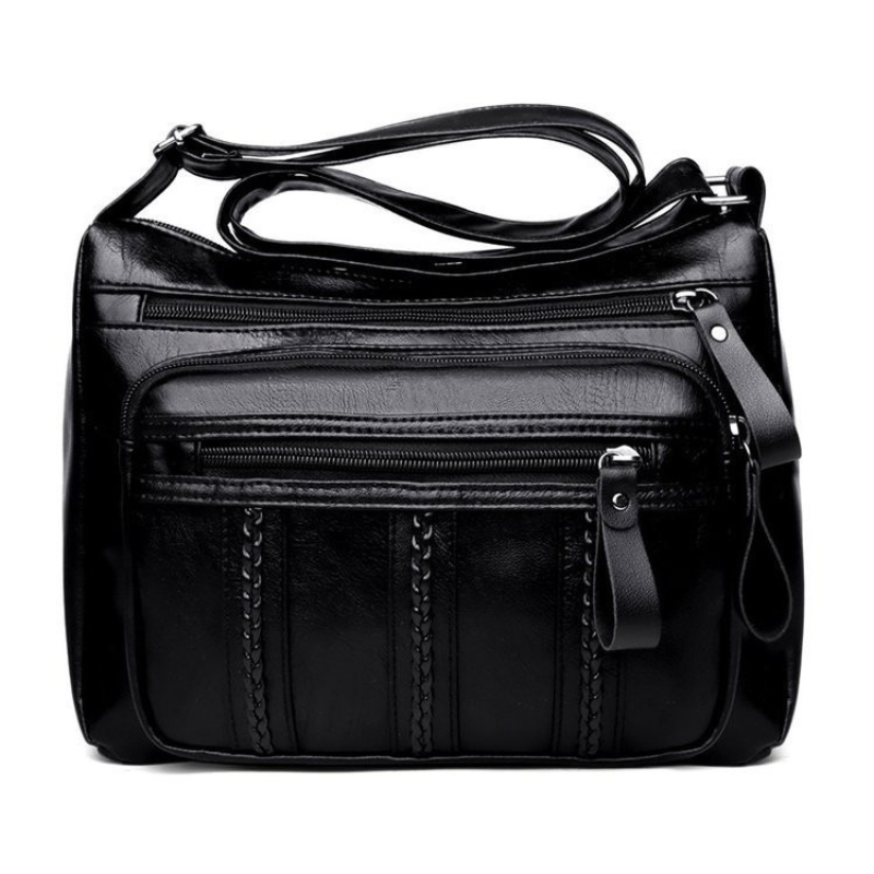 Bolsa de Couro Feminina Transversal