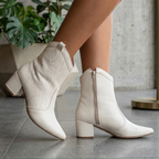 Bota Texana Feminina de Couro