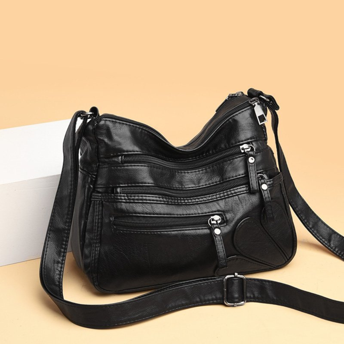 Bolsa de Couro Feminina Transversal Selene