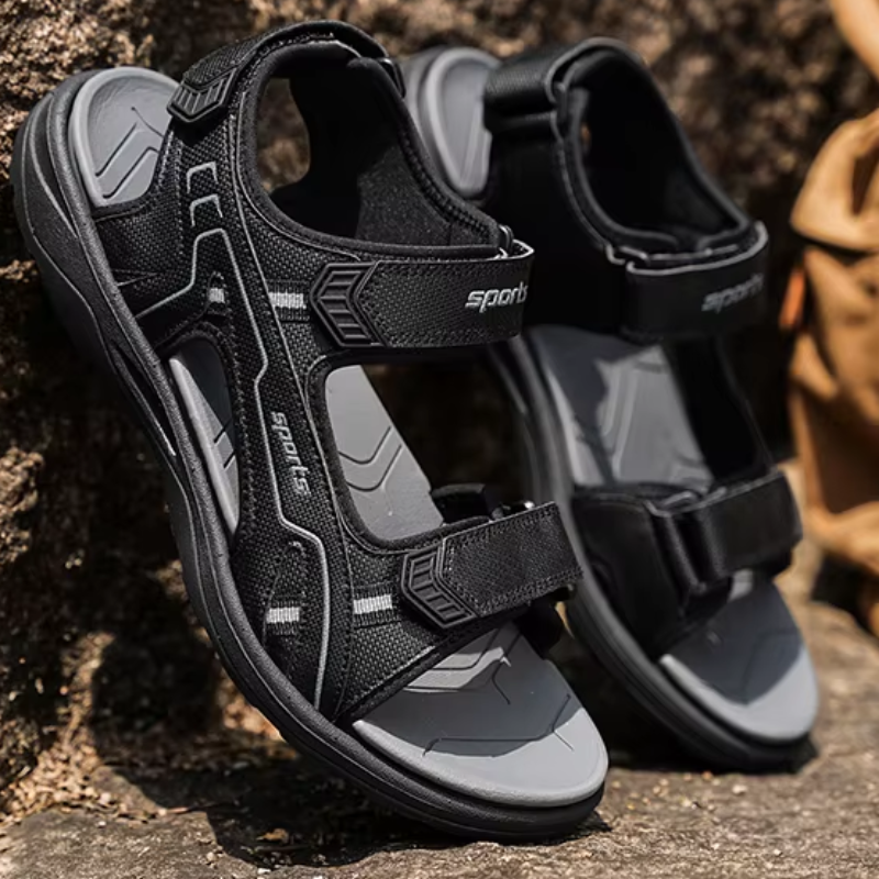 Sandália Masculina de Couro Confortável