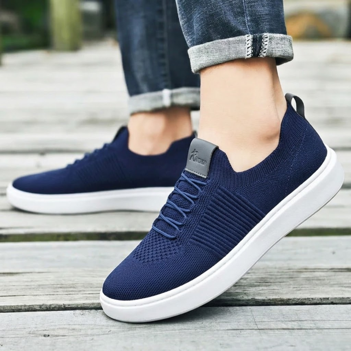 Tênis Masculino Slip On Para Caminhada Confortável