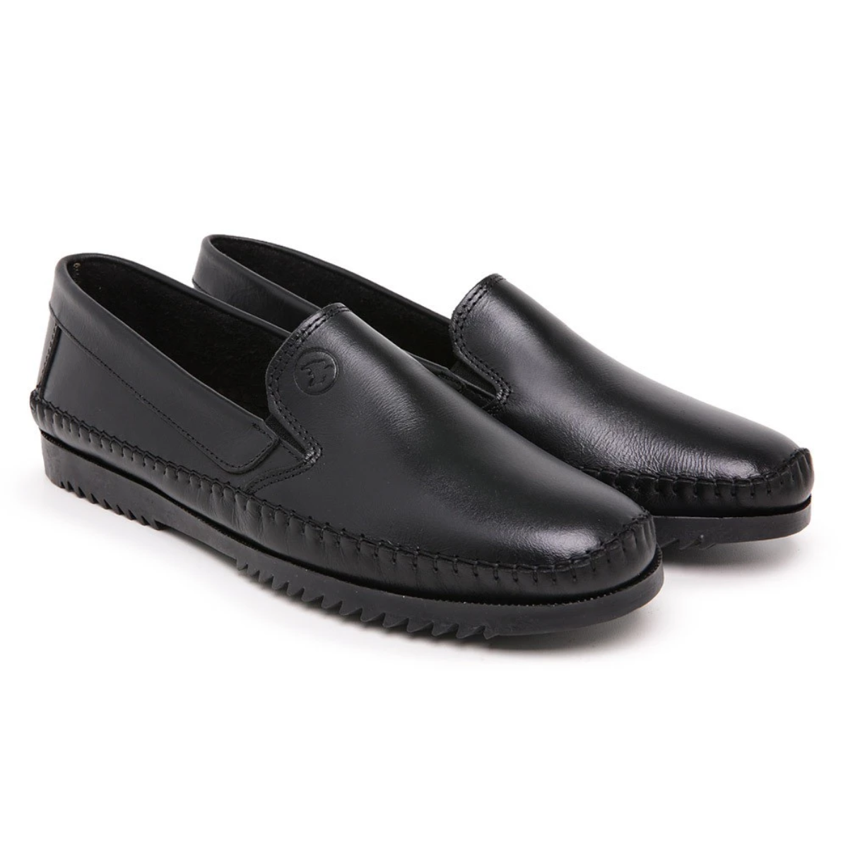 Tênis Masculino Slip On Confortável De Couro