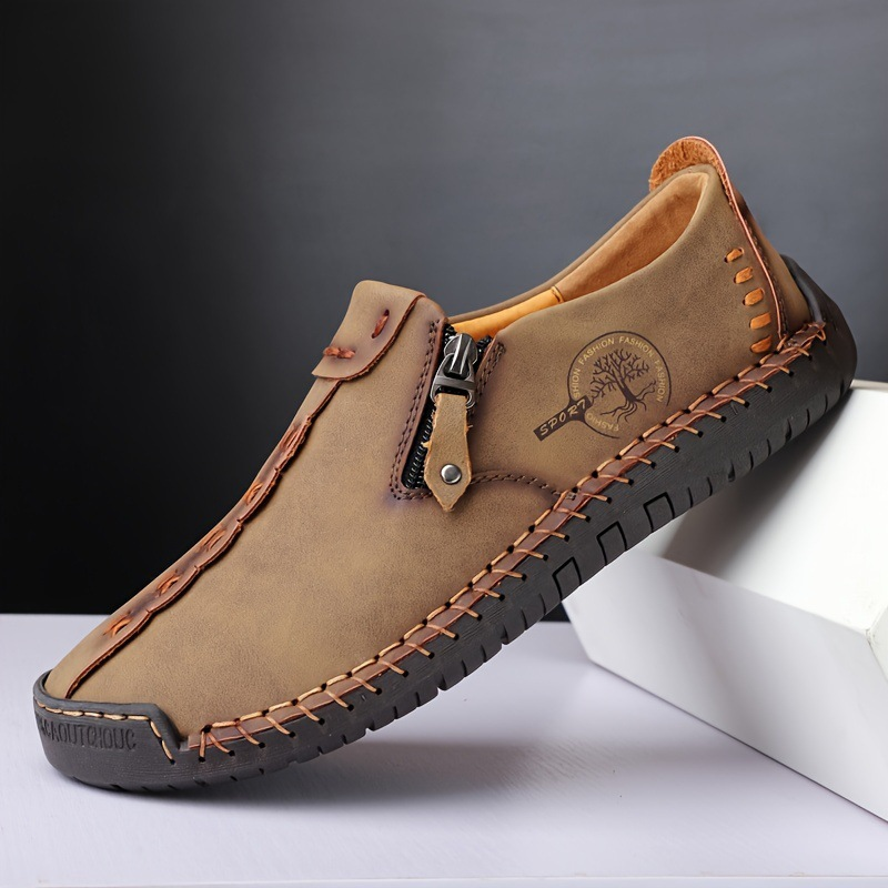 Sapatênis Masculino de Couro Para Caminhada