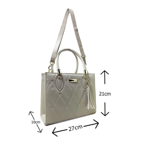 Kit Bolsa Feminina Tranversal de Couro Legítimo Elegance