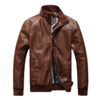 Jaqueta de Couro Masculina Slim