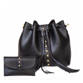 Kit Bolsa Feminina de Couro Vitória