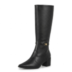 Bota Feminina Cano Longo de Couro Legítimo