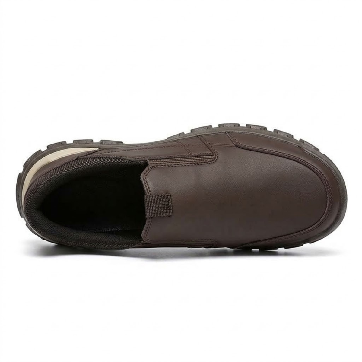 Tênis Slip On Masculino Ortopédico de Couro - Atlas