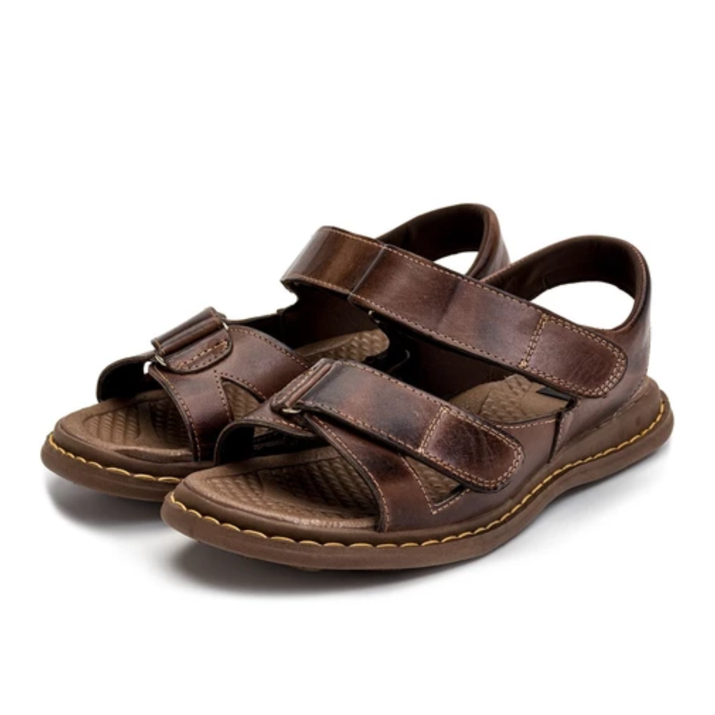 Sandália Masculina de Couro Confortável